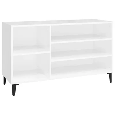 Produktbild von vidaXL Schuhregal Hochglanz-Weiß 102x36x60 cm Holzwerkstoff