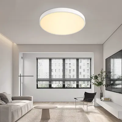 Produktbild von 38W LED Deckenleuchte Rund Farbwechsel 3 Lichtfarben Deckenlampe Memory Funktion für Schlafzimmer Wohnzimmer Büro Küche, φ40cm Weiß