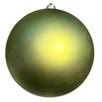 Produktbild von Große Weihnachtskugeln für den Außenbereich – grün matt Ø 25 cm aus frostsicherem Kunststoff – Christbaumkugel aus Kunststoff für Außen
