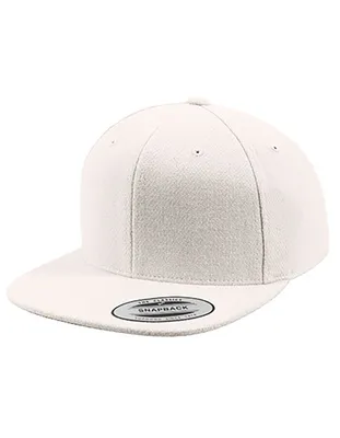 Produktbild von FLEXFIT 6689M | Melton Wool Snapback Cap, Grüne Schirmunterseite - Farbe: White - Größe: One Size
