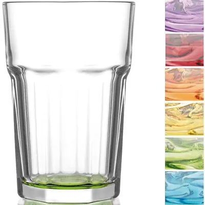 Produktbild von Glas Caipi Longdrink 0,3l farb. Boden 6F. sort.
