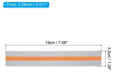 Produktbild von Lesestreifen mit Fš¹hrung, 24 Stš¹ck, farbige š¹berlagerungs-Lesezeichen zur Reduzierung von visuellem Stress, Lehrmittel fš¹r den Unterricht, Orange