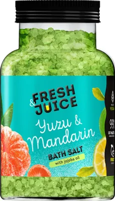 Produktbild von Yuzu & Mandarinen Badesalz - Frische & Pflege 700g