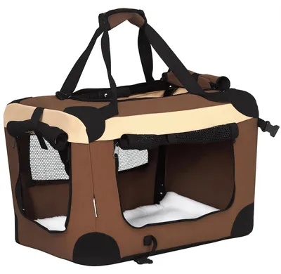 Immagine prodotto di Trasportino per cani - Borsa morbida e pieghevole per auto - Poliestere - Per cani di piccola taglia - 50,5 x 33,5 x 35 cm