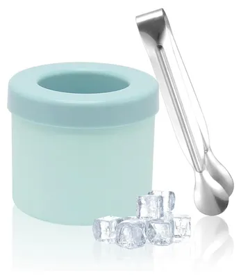 Produktbild von 1 Stück Zylinder-Eiswürfelform, Silikon-Eiswürfelform mit Deckel, Eiswürfelform, Eiskübel, Eismaschine, Eiswürfelform für Cocktail, Fruchtsaft