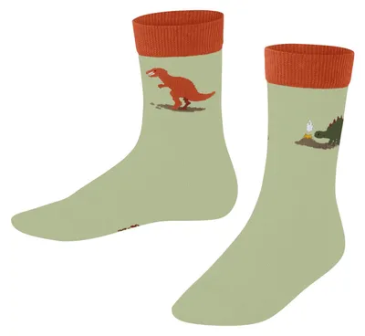Immagine prodotto di CALZE FALKE Unisex per bambini, motivo dinosauri, cotone, traspiranti