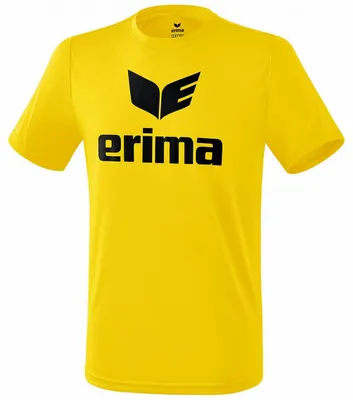 Produktbild von Erima Training Funktions Promo T-Shirt Trainingsshirt Kinder gelb schwarz Gr 116