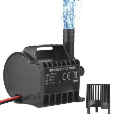 Productafbeelding van 12 V waterpomp, 500 l/h dompelwaterpomp met 1,4 m hefhoogte