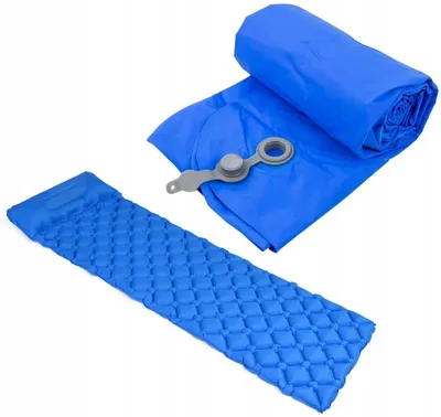 Obrázek produktu pro KingTul, nafukovací matrace pro cestování, rozměry 190x60x5 cm, barva modrá