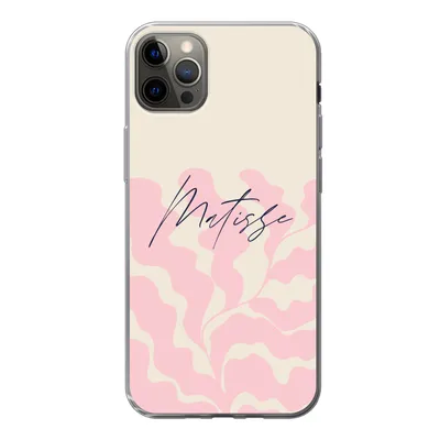 Produktbild von MuchoWow® Handyhülle Schutzhülle Hülle für iPhone 12 Pro Max Matisse - Blume - Abstrakt Silikon Softcase Handy Hülle - Hartschale