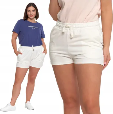 Produktbild von Damen Jogginghose Shorts in der Taille gebunden glatt MORAJ M