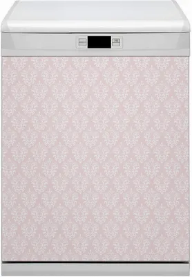 Produktbild von Magnetmatte Geschirrspüle Abwaschbar Küche Magnete  Nachbildung 60x70 cm  - Pink Damast