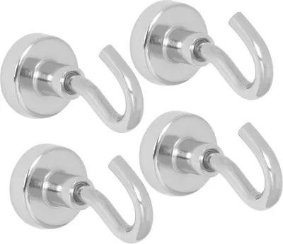 Obrázek produktu pro Magnet Strend Pro, extra silný, se závěsem, 16 mm, max. 6 kg, balení 4 ks.