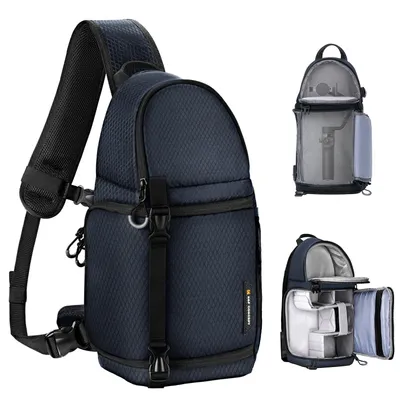 Immagine prodotto di Borsa a tracolla per fotocamera K&F CONCEPT, borsa da viaggio impermeabile per fotocamera