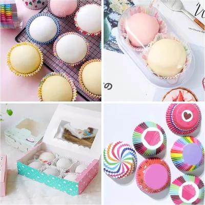 600 Stück Papier Muffinförmchen zum Backen