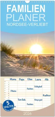 Produktbild von Familienplaner 2026 - NORDSEE-VERLIEBT mit 5 Spalten (Wandkalender, 21 x 45 cm) CALVENDO