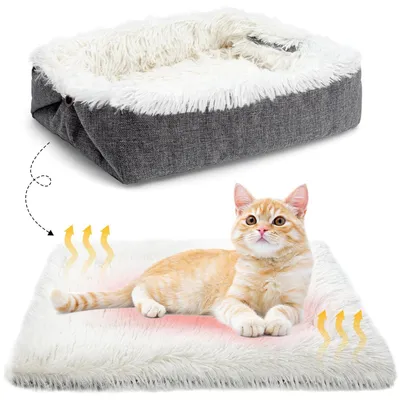 Immagine prodotto di Omgoods - Lettino 2 in 1 per gatti e altri animali - 61x51 cm - Lavabile