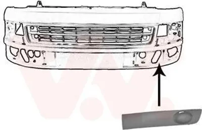 Produktbild von VAN WEZEL Lüftungsgitter Grill Stoßfänger für VW Transporter V Bus (7HB, 7HJ, 7EB, 7EJ, 7EF, 7EG, 7HF, 7EC) ohne Loch/Löcher für Nebellampen