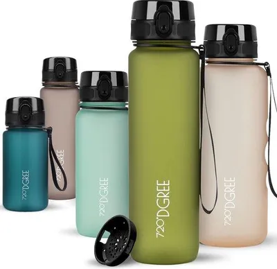 Obrázek produktu pro Láhev na vodu 1 l softTouch, bez BPA, odolná proti nárazům, lehká