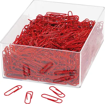 Produktbild von Wedo 901 244602, Metall, Kunststoff, Rot, 27 mm, PVC, 1000 Stück(e)