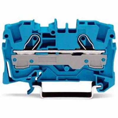 Image de WAGO Bornes sur rail de passage, 2006-1204, bleu
