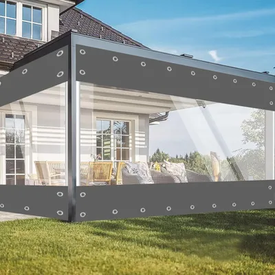 Image de Bâche étanche pour usage extérieur, 650 g/m², avec fermeture éclair