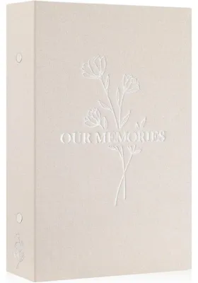 Produktbild von Fotoalbum Einsteckalbum 10x15 cm 300 Fotos Leinen Beige Querformat