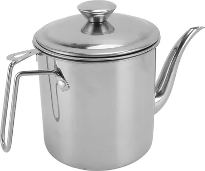 Image de Récipient à huile avec couvercle amovible anti-poussière, récipient à filtre à huile à paroi épaisse en acier inoxydable 304 pour la cuisine, 1,8 l