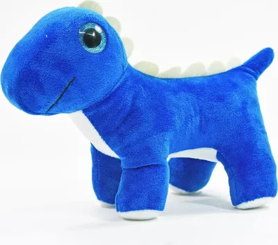 Produktbild von Kögler Plüsch Dino Dinosaurier Kuscheltier Schmusetier Glitzeraugen 27 cm Blau