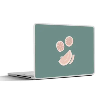 Produktbild von MuchoWow® Laptop Aufkleber Sticker Cover Sommer - Obst - Abstrakt 36.5x27.5 cm - Laptop-Sticker