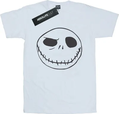 Produktbild von Disney - "Nightmare Before Christmas Jack's Big Face" T-Shirt für Herren BI43737 (3XL) (Weiß)