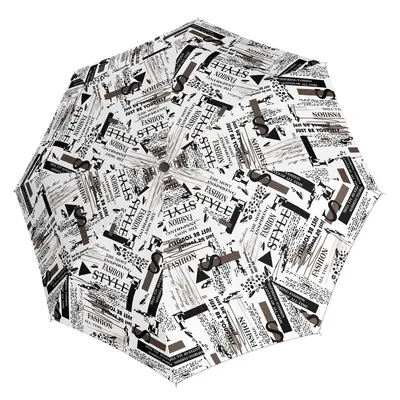 Image de doppler parapluie de poche parapluie Fiber Magic Style Scribble White blanc