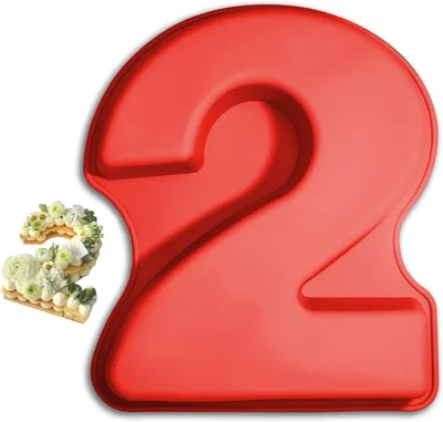 Produktbild von Zahlen Backform, Silikon Form, für Geburtstag