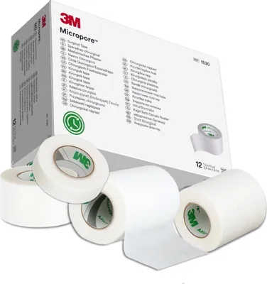 Produktbild von Wimpernverlängerung Klebeband Micropore 3M Tape Lash Wimpern Extensions Weiß, Menge: 3x, Breite: 1.25cm