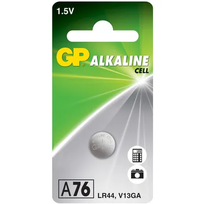 Immagine prodotto di Batteria alcalina a bottone GP A76F (LR44)