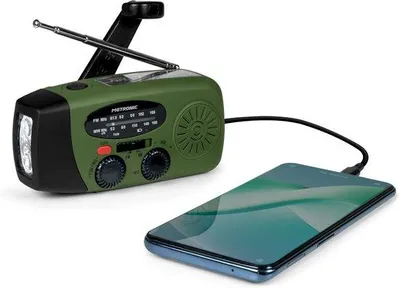 Zdjęcie produktu dla Ręczne radio z anteną pierścieniową na kemping i na świeżym powietrzu – sytuacje awaryjne i podróże