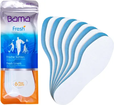 Produktbild von Erfrischende Anti-Schweiß-Schuheinlagen - Bama FRESH'INS - 6 Paar - Größe 44/45 EUR