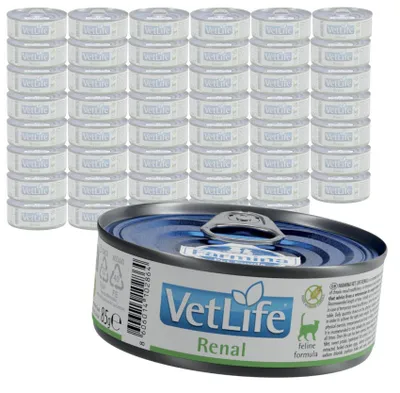 Zdjęcie produktu dla Farmina Vet Life Renal Feline 48x85g Mokra Karma Dla Kota z Ostrą Niewydolnością Nerek