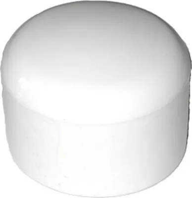 Produktbild von 50 Stück Kappe für Rundrohr D=30 mm L=26 mm WEISS PVC