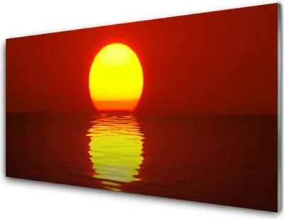 Produktbild von Acrylglasbilder 100x50 Wandbild Druck Sonnenuntergang Meer Landschaft