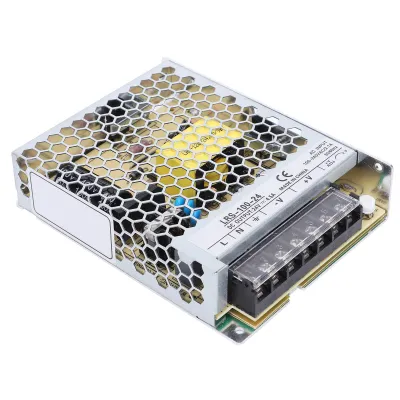 Zdjęcie produktu dla Zasilacz impulsowy BERM Transformator LED Sterownik Akcesoria elektroniczne 100W 85~264VAC (LRS-100-24)