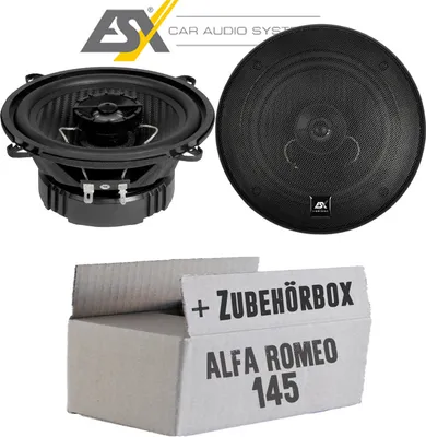 Produktbild von Lautsprecher Boxen ESX HZ52 HORIZON - 13cm Koax Auto Einbausatz - Einbauset passend für Alfa Romeo 145 - justSOUND