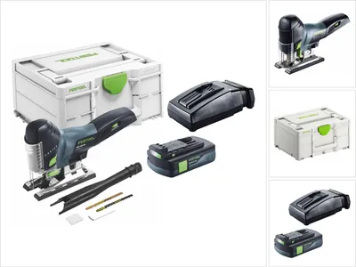 Zdjęcie produktu dla Festool CARVEX PSC 420-Basic akumulatorowa wyrzynarka wahadłowa 18 V 120 mm bezszczotkowa + 1x akumulator 3,0 Ah + ładowarka + systainer