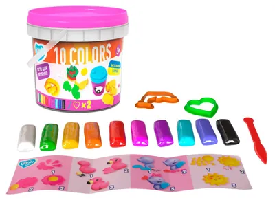 Immagine prodotto di Set di argilla da modellare, plastilina, argilla da modellare, 10 colori, 41153