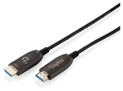 Produktbild von DIGITUS HDMI AOC Hybrid Glasfaserkabel UHD 8K 100m   schwarz