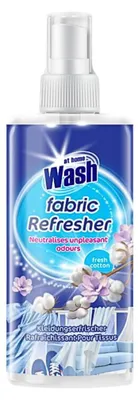 Image de At Home - Wash - Désodorisant textile - Fresh Coton - Neutralise les odeurs désagréables - 300 ml - 1 pièce