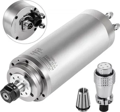 Image de Moteur de broche de 3 kW à refroidissement par eau pour fraiseuses/raboteuses/dégauchisseuses CNC