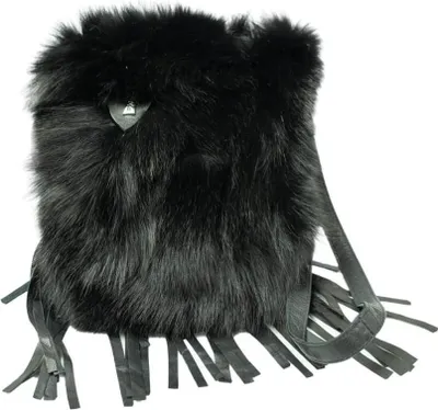 Produktbild von Elegante Leder Handtasche Modell 37 mit dekorativen Quasten, großem Hauptfach und verstellbarem Schulterriemen
