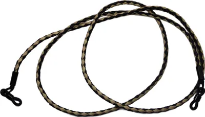 Produktbild von Brillenband echt Leder geflochten (Beige/ Schwarz)