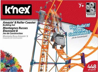 Produktbild von K'nex Achterbahn Bausatz - Amazin 8 Rollercoaster STEM Spielzeug